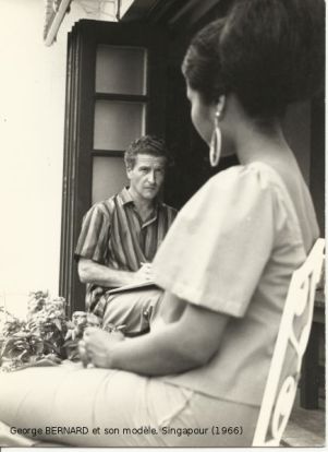 Dessin de modèle à Singapour en 1966