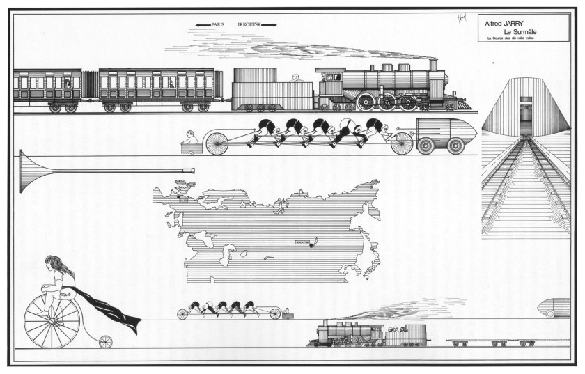 Encre de Chine sur carte à gratter. 650x995 mm – 1975 © A. Jihel - JLC 